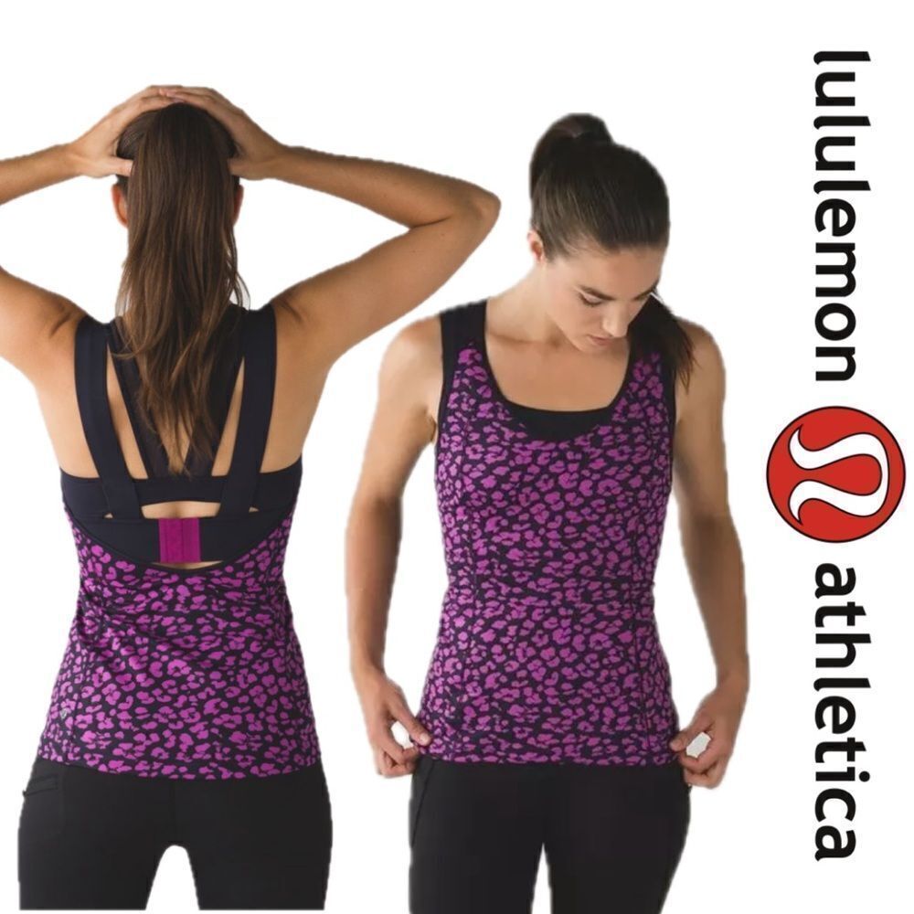 Lululemon Super Sport Tank (Mini Cherry Cheetah)